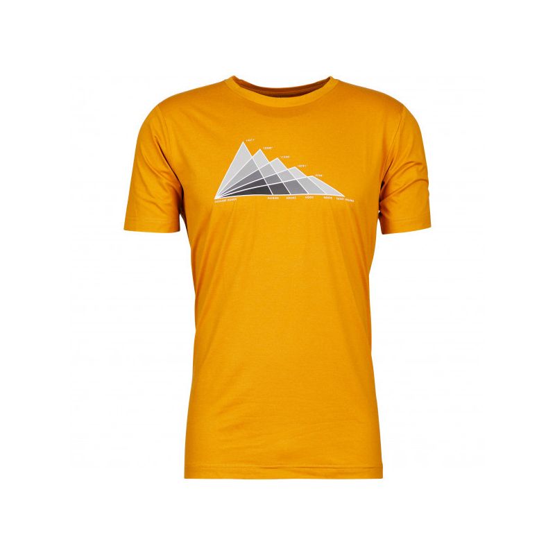 Columbia Tech Trail Graphic (Bright Gold Tonal Peaks) T-skjorte for menn
