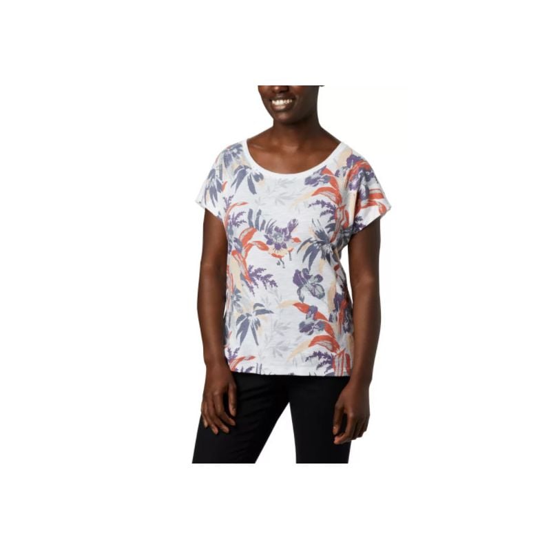 T-shirt COLUMBIA High Dune (White/Leafscap) Femme