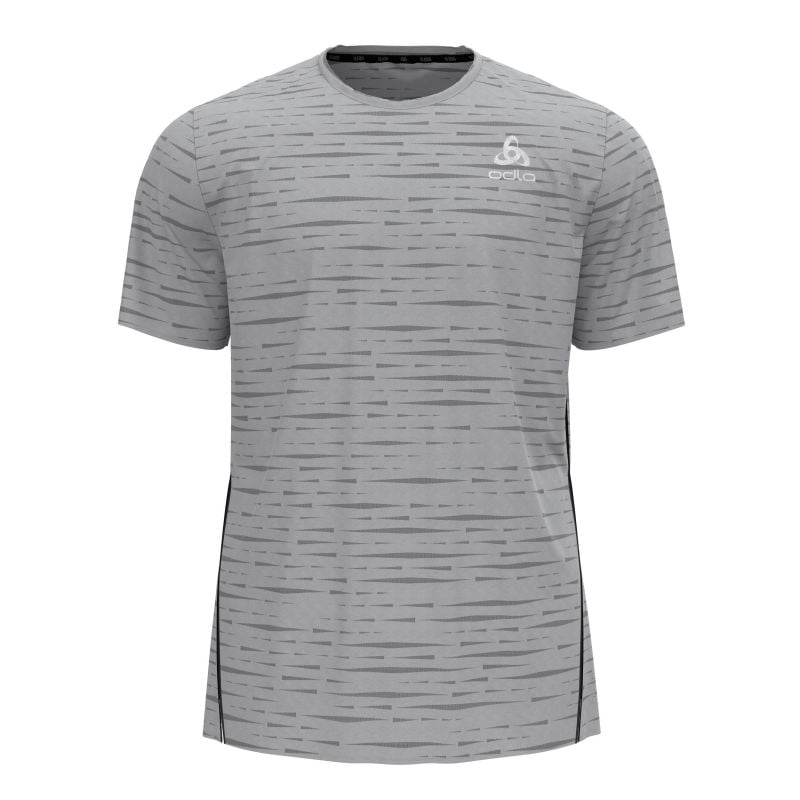 Camiseta de running Odlo Zeroweight Engineered Chill-Tec (Odlo Steel Grey Melange) Hombre