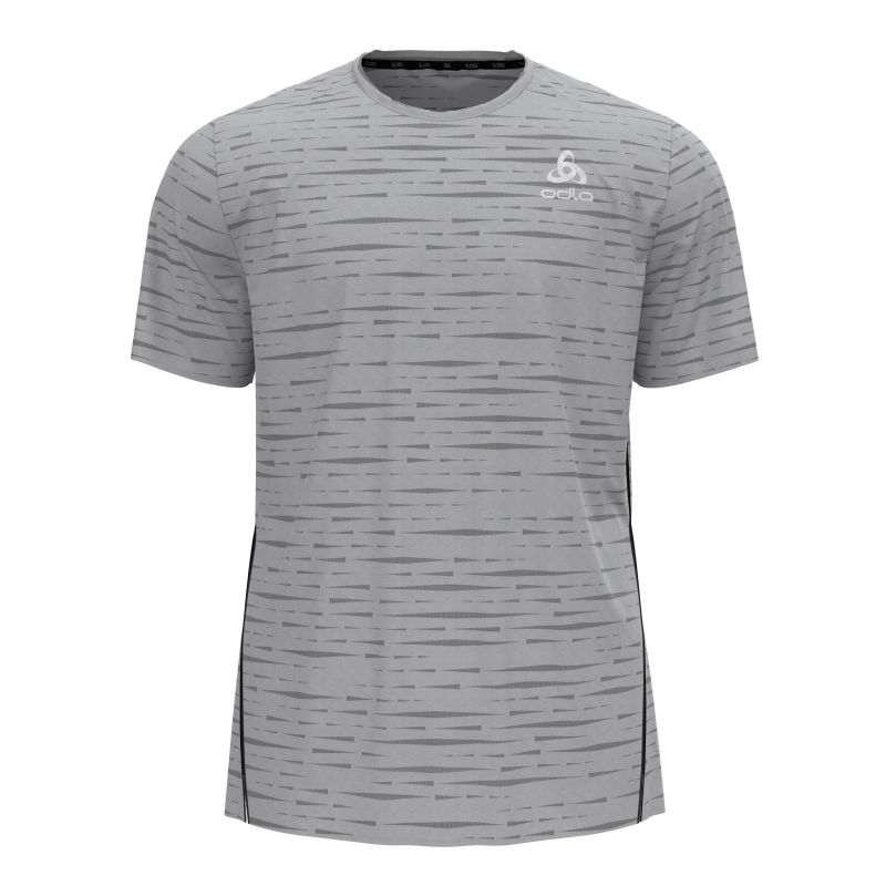 T-shirt hardlopen Odlo Zeroweight Engineered Chill-Tec (Odlo Steel Grey Melange) Heren