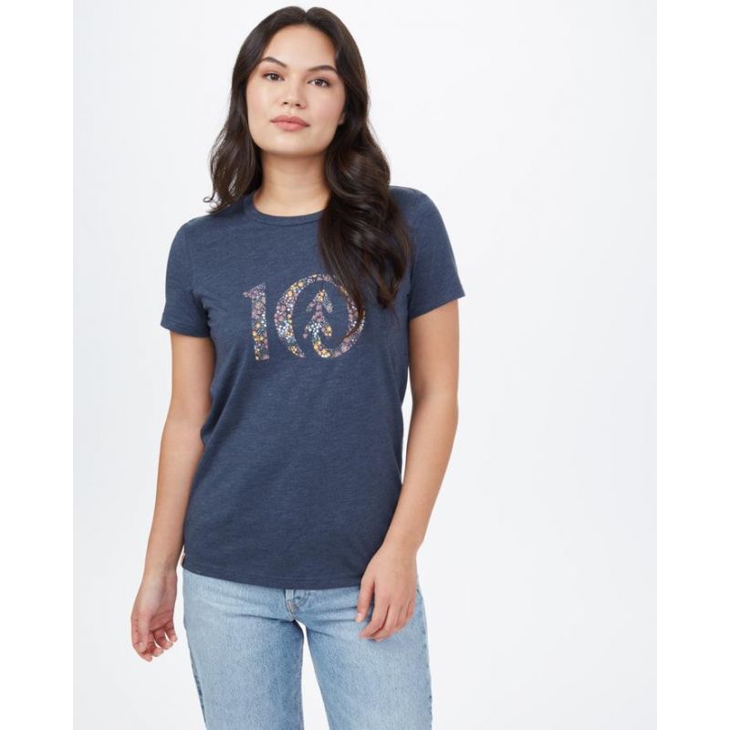 Frauen Tentree Wildfields Zehn (Kleid blau Heather)