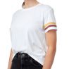 TENTREE W Retro Stripes T-Shirt White Femme
