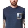 TENTREE M Spruce Stripe Pocket T-Shirt Dress Blue Heather Homme