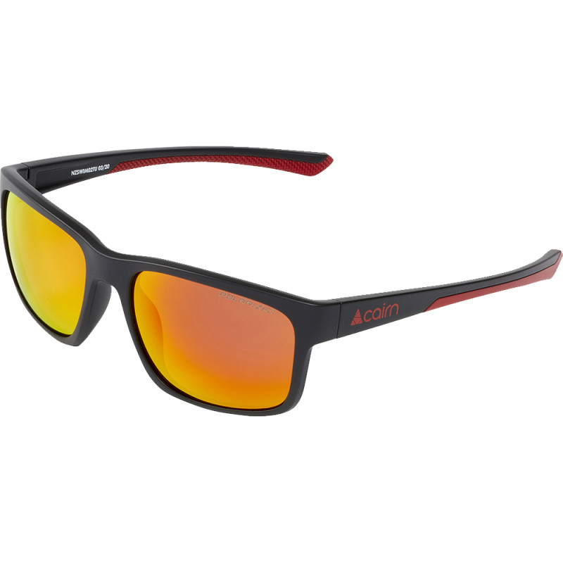Solbriller Cairn Swim (Polarized Mat Black Red)