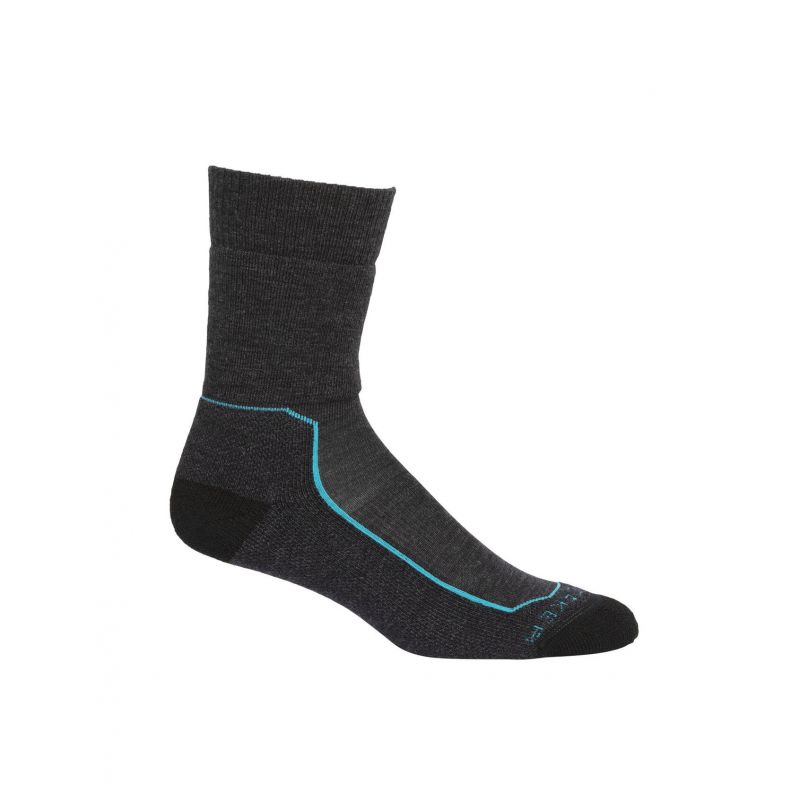 Calze Icebreaker Hike + Medium Crew (Jet Hthr) Donna