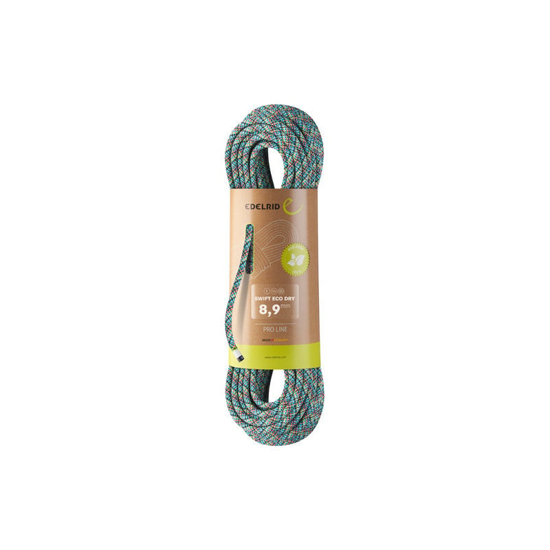 Kolminkertainen vakioköysi Edelrid Swift Eco Dry 8,9mm (monivärinen)
