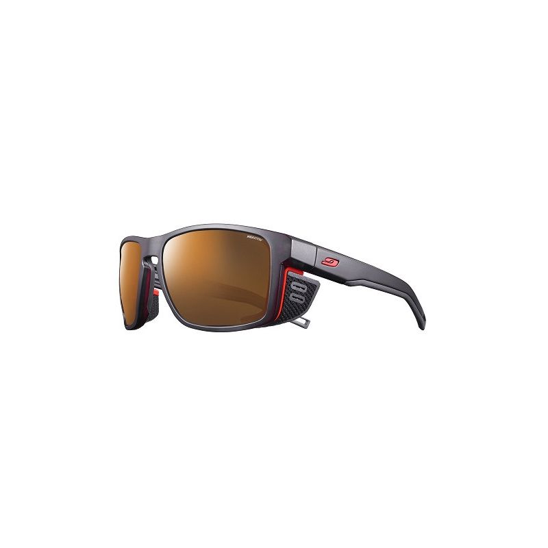 Occhiali da sole Julbo SHIELD (Nero / Arancione - Reactiv HM 2-4) Cat. 2-4