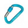KONG Argon S Screw-in carabiner (CYAN/GREY/CYAN)