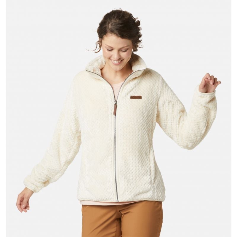 Columbia Fire Side Sherpa Fleece Jacket (chalk) Women