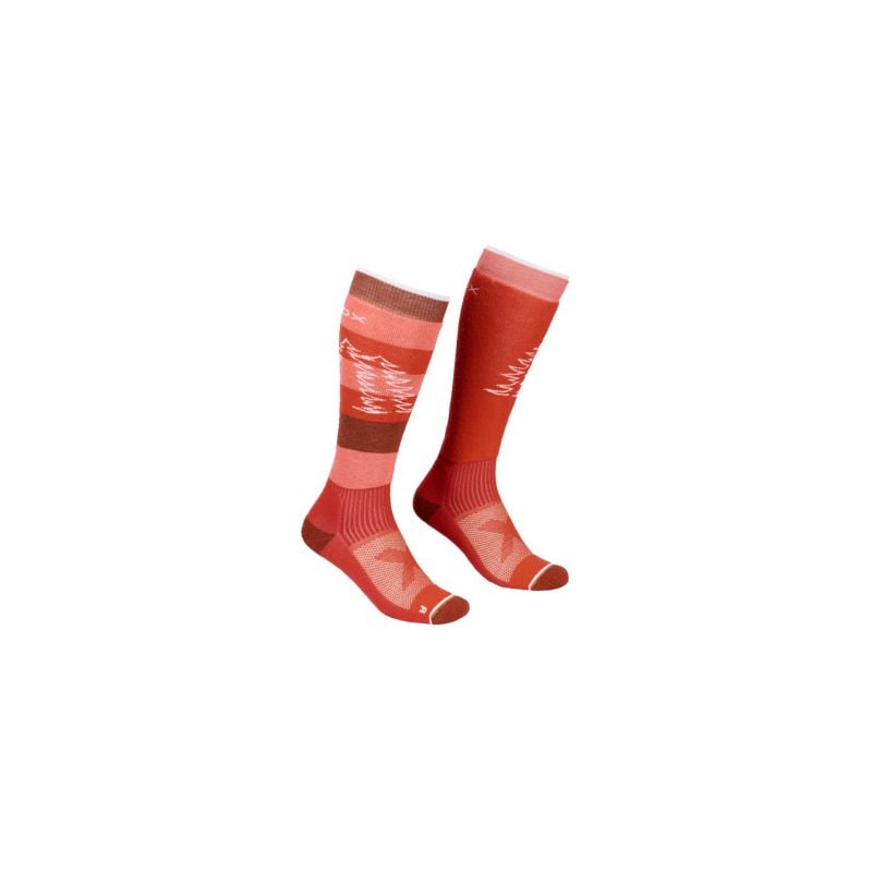 Socken Ortovox Free Ride Long Socks (Clay Orange) Frau
