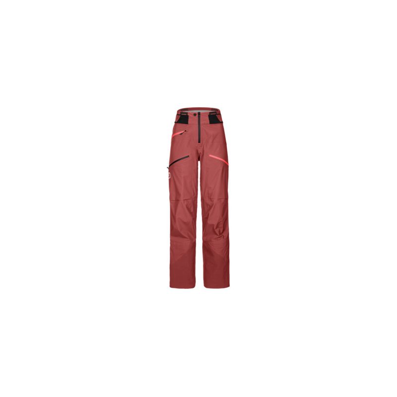Pantalon de freeride ORTOVOX 3l Deep Shell Pants (Blush) femme