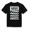 Mn Off The Wall Slanted Checker Ss Black Vans