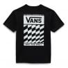 Mn Off The Wall Slanted Checker Ss Black Vans