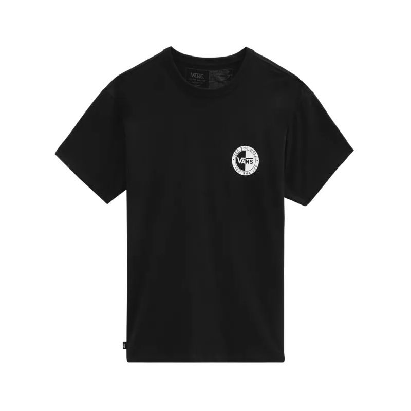 Vans Off The Wall Slanted Checker (sort) t-shirt til mænd