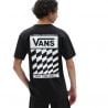 Mn Off The Wall Slanted Checker Ss Black Vans
