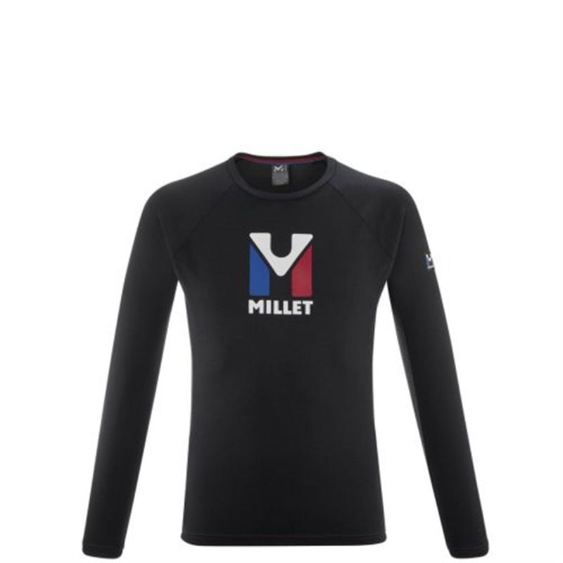 T-shirt manches mongues MILLET TRILOGY Logo Ls (Noir) Homme
