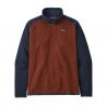 M's Better Sweater 1/4 Zip Barn Red W/new Navy