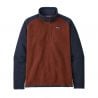 M's Better Sweater 1/4 Zip Barn Red W/new Navy