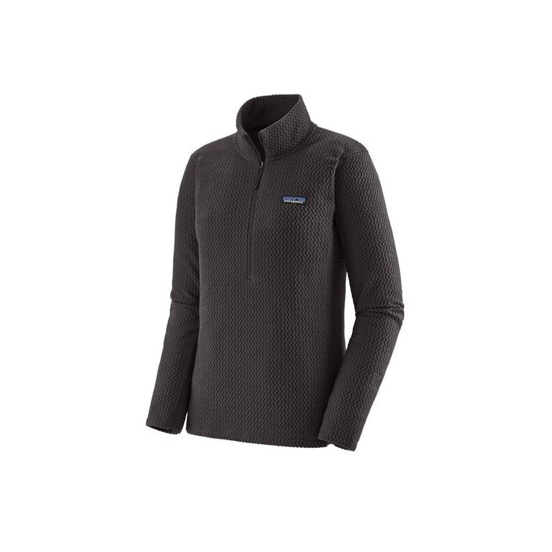 PATAGONIA R1 Air Fleece met rits en halve rits (zwart) Dames