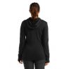 Polaire Icebreaker Quantum III Ls Zip Hood (Arctic Teal) femme