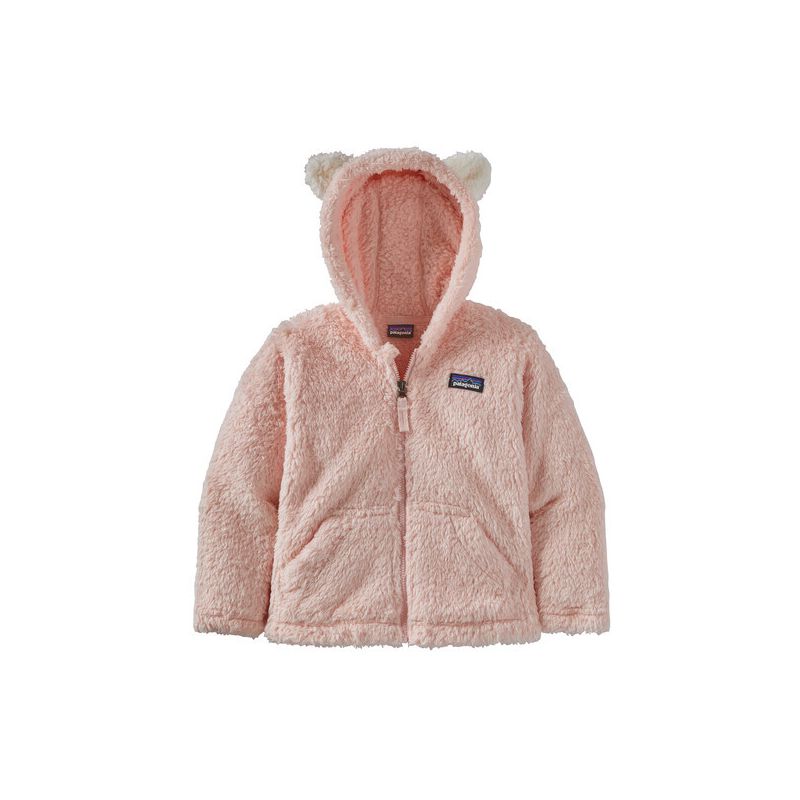Pile Patagonia Felpa con cappuccio con amici pelosi (rosa marino) Baby