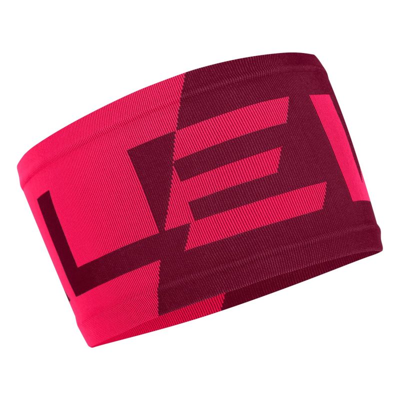 Huvudband Salewa Pedroc Seamless Headband (Red Plum)