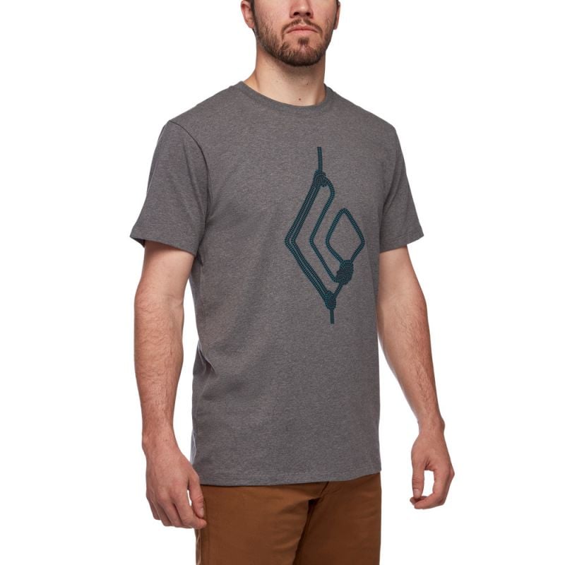 T-Shirt BLACK DIAMOND Rope Diamond Tee (Charcoal Heather) Homme