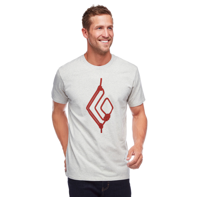 BLACK DIAMOND Rope Diamond Tee (Birch Heather) T-shirt herr