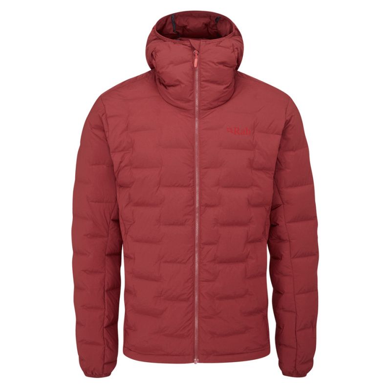 Rab Cubit Stretch Down Hooded Jacket (Oxblood Red) Men