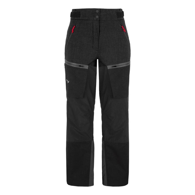 Pantalon de ski de randonnée Salewa Sella 2L Powertex Tirolwool Responsive (Black out) Femme