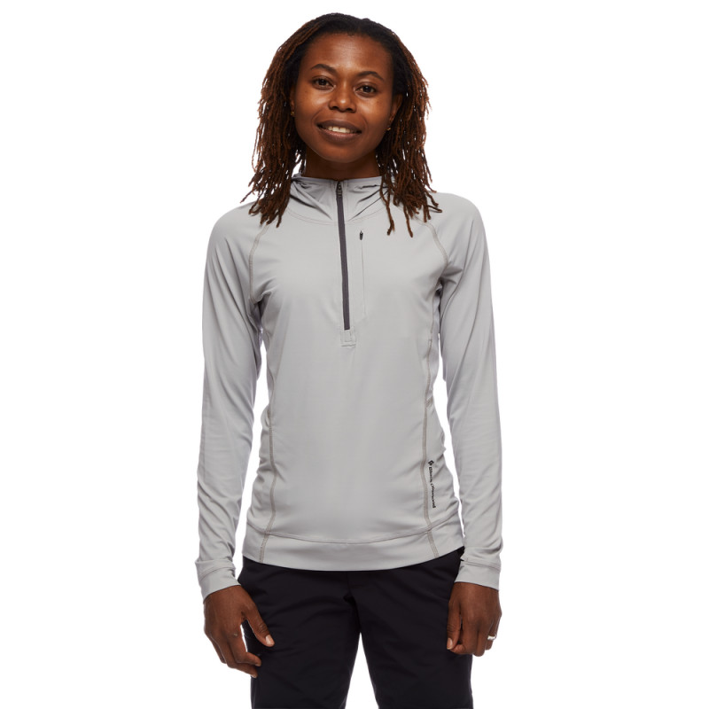 Tekninen toppi MUSTA DIAMOND Alpenglow Pro Hoody (Pewter) Naiset