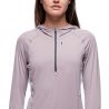 Haut technique BLACK DIAMOND Alpenglow Pro Hoody (Pewter) Femme