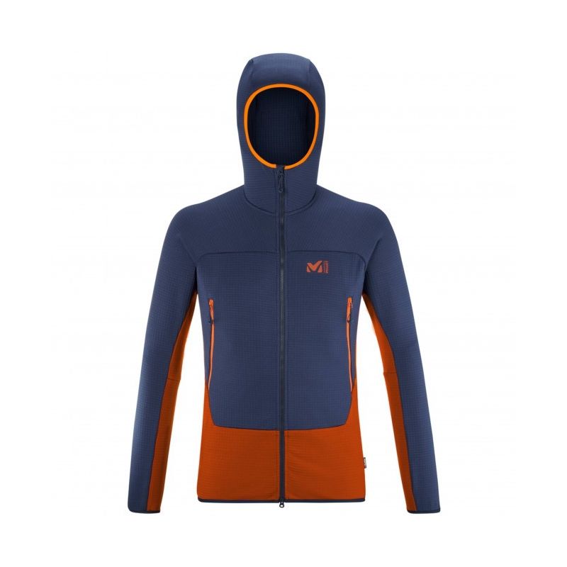Polaire MILLET Fusion Grid H M (RUST/SAPHIR) homme