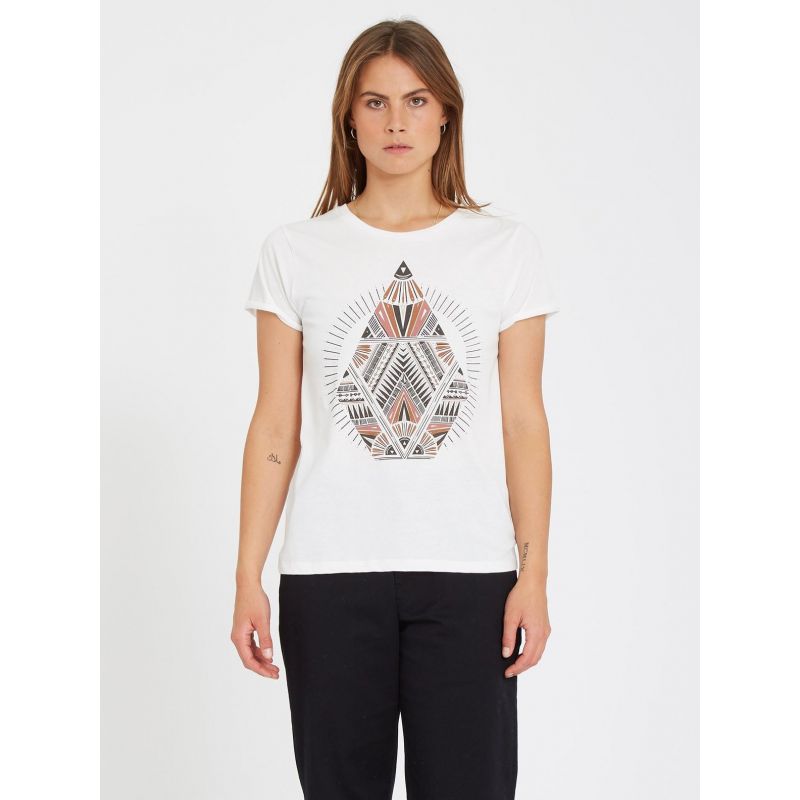 Tee shirt VOLCOM Radical Daze tee (star white) femme