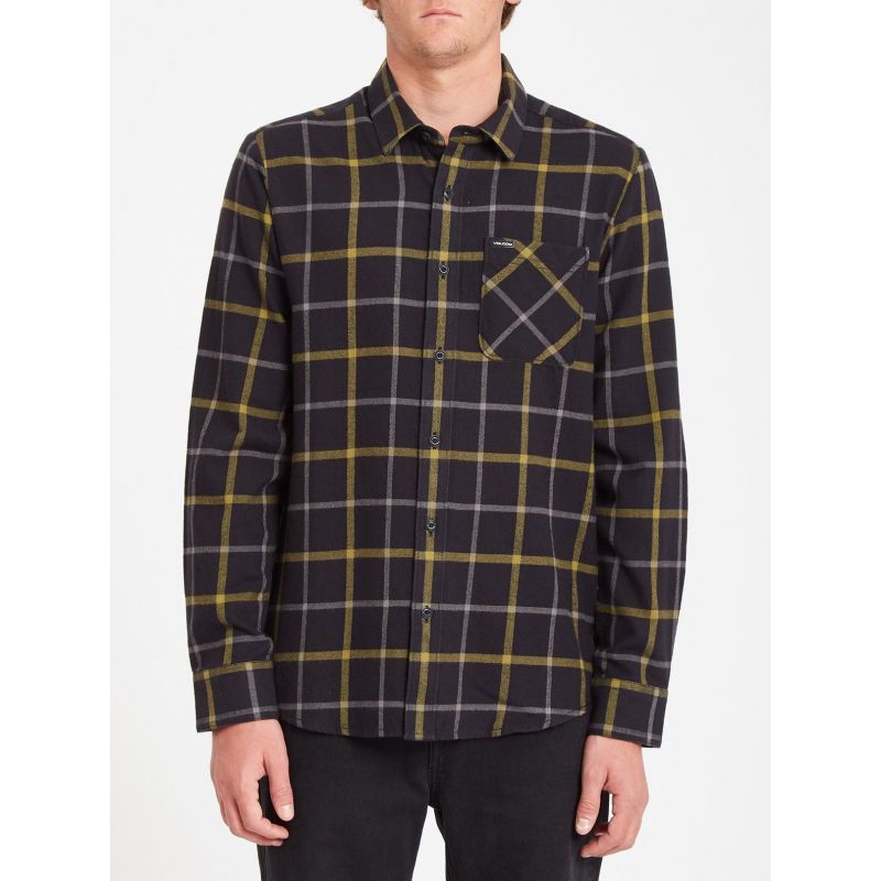 Camisa Volcom Caden Plaid (NEGRO) hombre