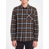 Caden Plaid Ls Volcom BLACK