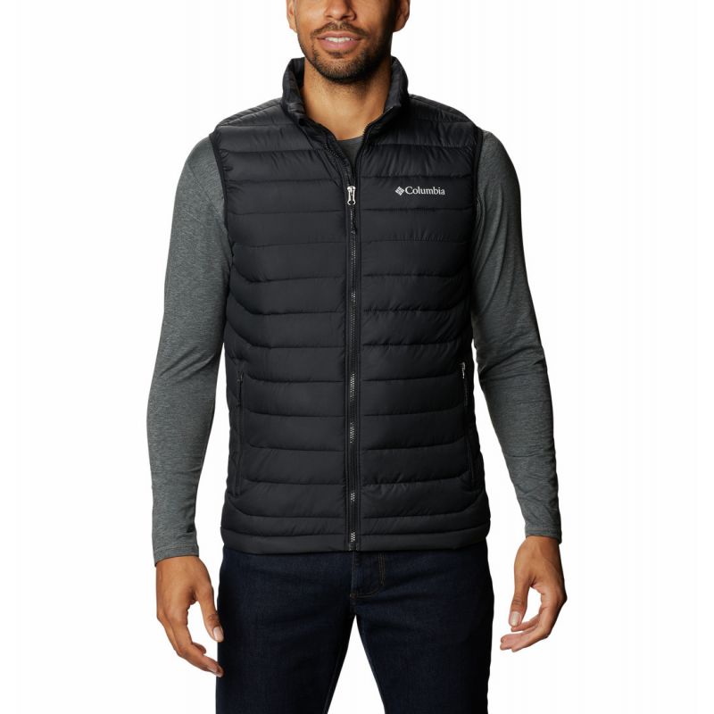 Heren Columbia Powder Lite (zwart) Mouwloos jack