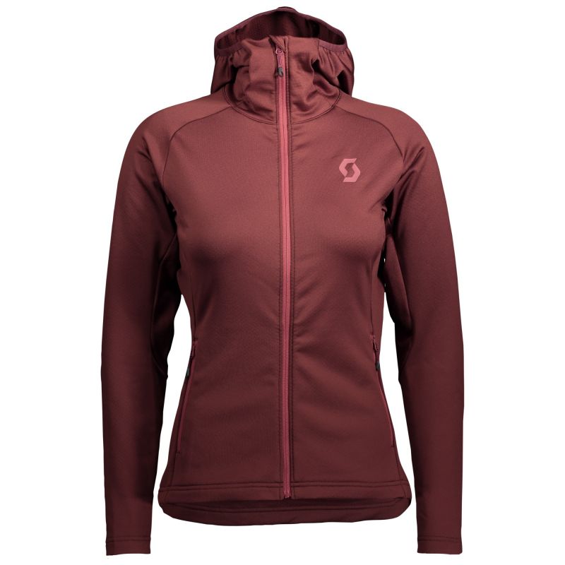 Polar Fleece Scott Defined Tech (rosso amaranto) Donna