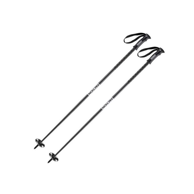 Faction skistok (zwart)