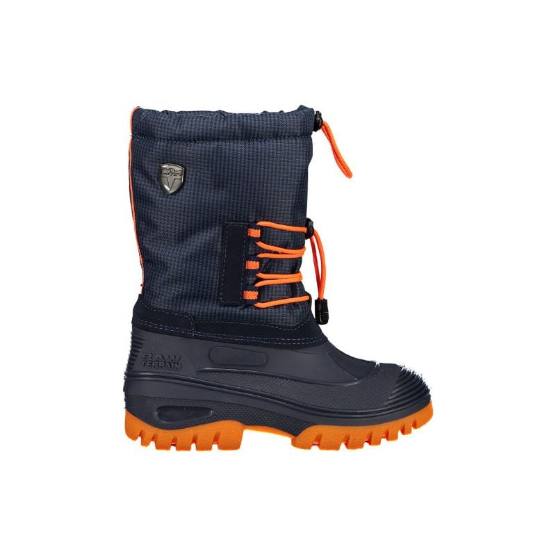CMP Kids Ahto WP (Blue - Orange Fluo) children's snow boots