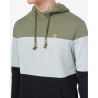 M Treefleece Blocked Reynard Hoodie Tentree Lichen Green/Hi Rise Grey Heather/Meteorite Black