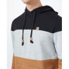 M Treefleece Blocked Reynard Hoodie Tentree Lichen Green/Hi Rise Grey Heather/Meteorite Black