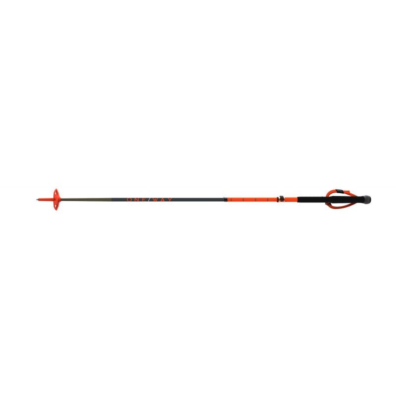 Skistokken ONE WAY TR Carbon Vario X (zwart/oranje)