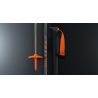 Tr VarioAlu 7075, Length 110-145, Asphalt/flame/flame Fischer