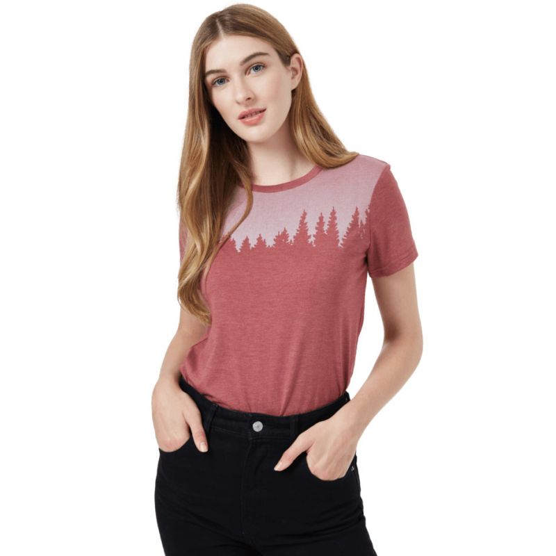 Tee Shirt Tentree Juniper ( Apple Butter Red Heather) Frauen