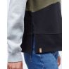 W Treefleece Chevron Crew Tentree Hi Rise Grey Heather/Olive Night Green/Meteorite Black