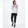 W Highline Wool Intarsia Sweater Tentree Oatmeal Heather/Mesa Red/Mulberry