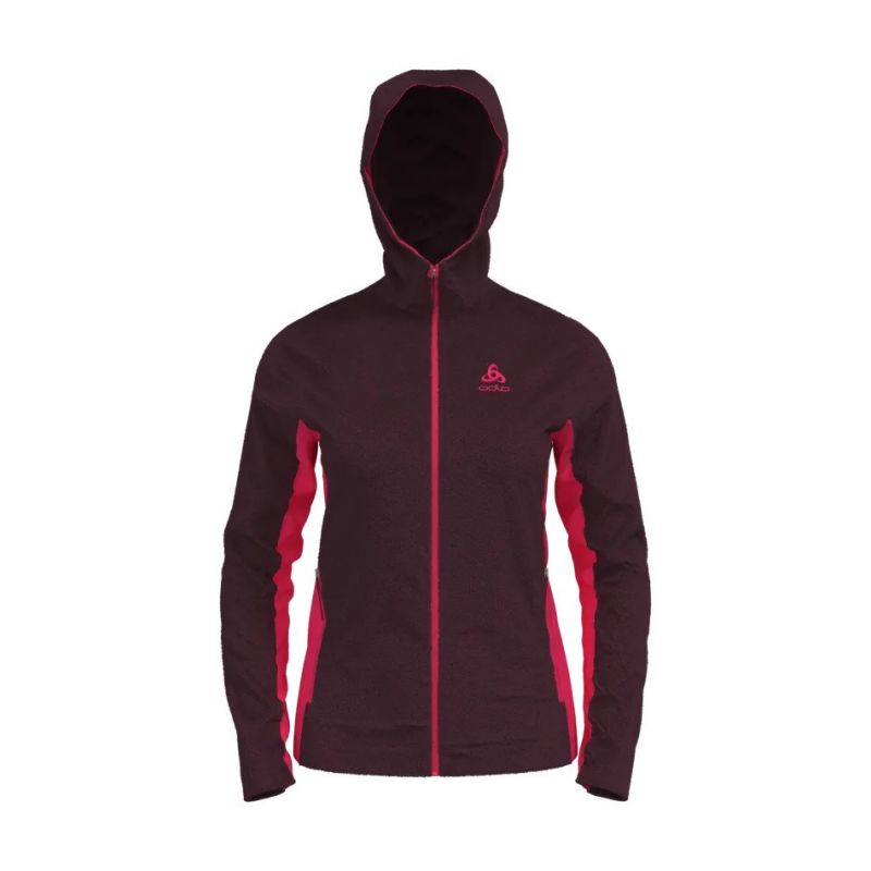 Veste polaire à capuche ODLO Berra Cosy (winetasting - diva pink) femme