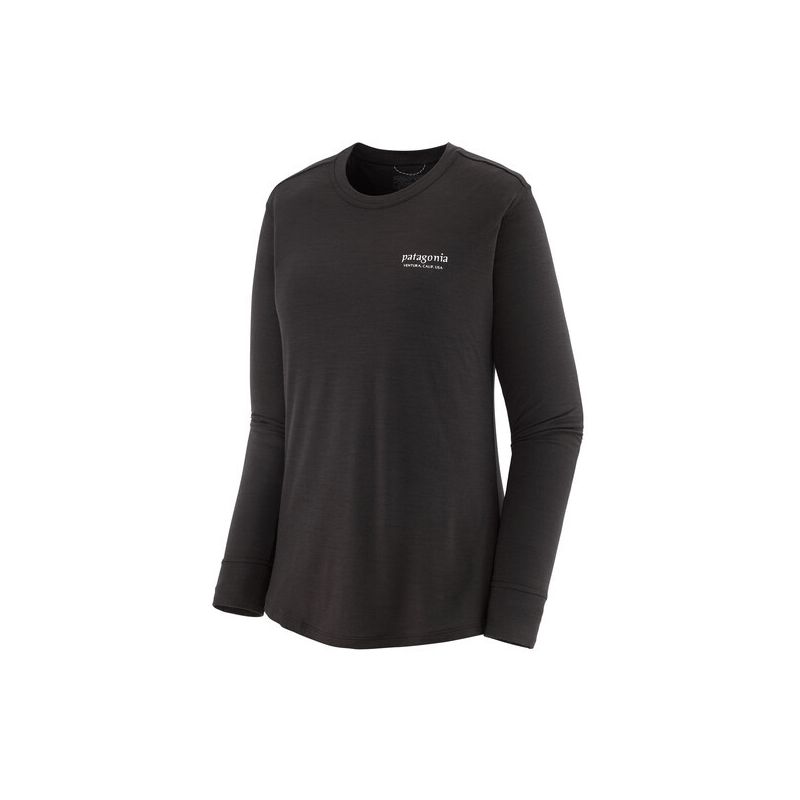 Technische top Patagonia Cap Cool Merino Graphic Shirt (Heritage headher/ Black) vrouw