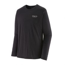 Teknisk top Patagonia Cap Cool Merino Graphic Shirt (Heritage Header/ Black) mand